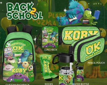 Personalized Backpack Oozma Kappa Inspired, Back-to-School Essential Custom Name Backpack, Personalized, Travel Backpack, Backpack for Kids