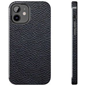 Custodia per telefono con texture in pelle nera, custodie per telefono iPhone Samsung, custodia protettiva resistente agli urti, accessori per telefono, custodia