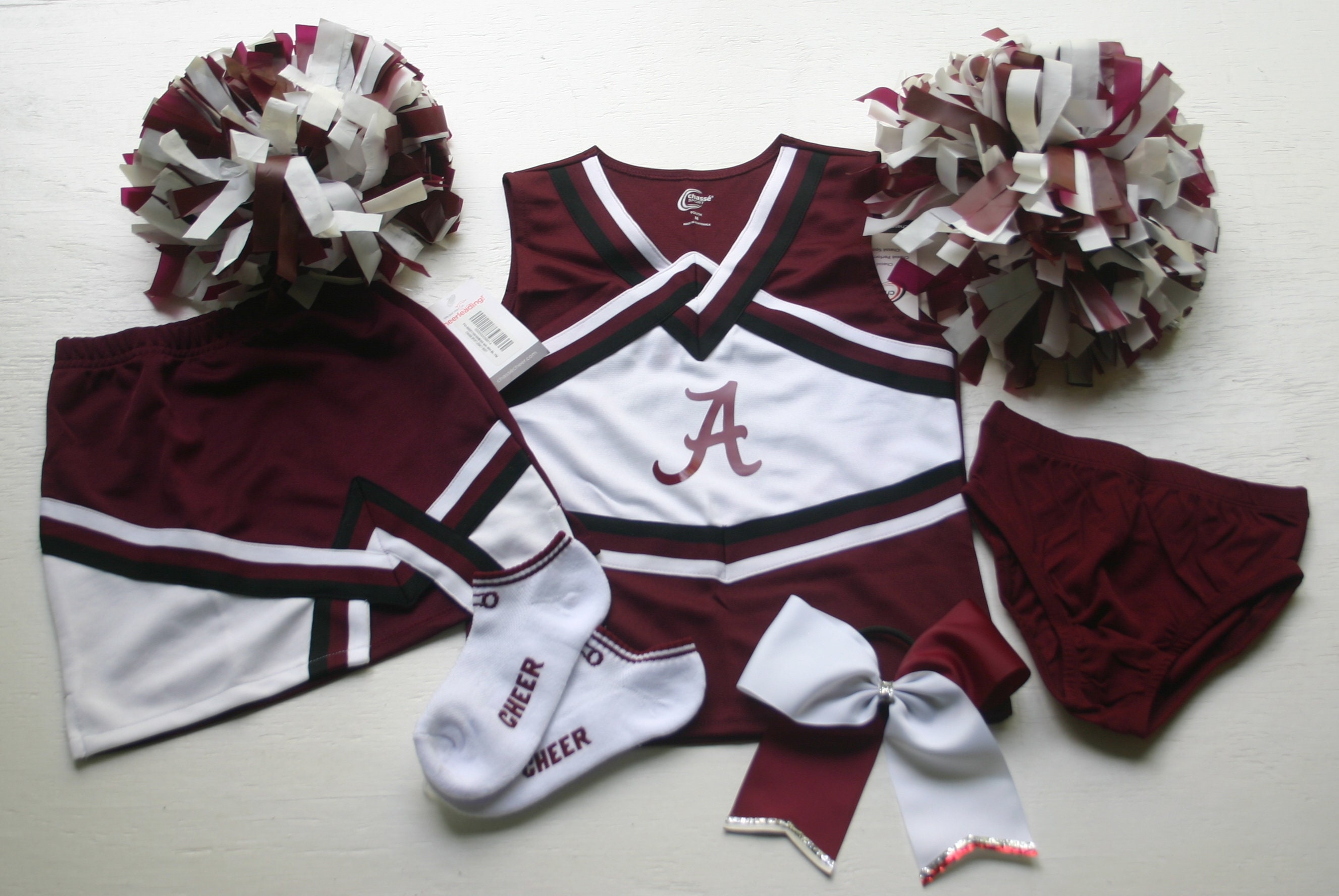 ALABAMA roll tide cheerleader outfit uniform bama Deluxe Pom Etsy