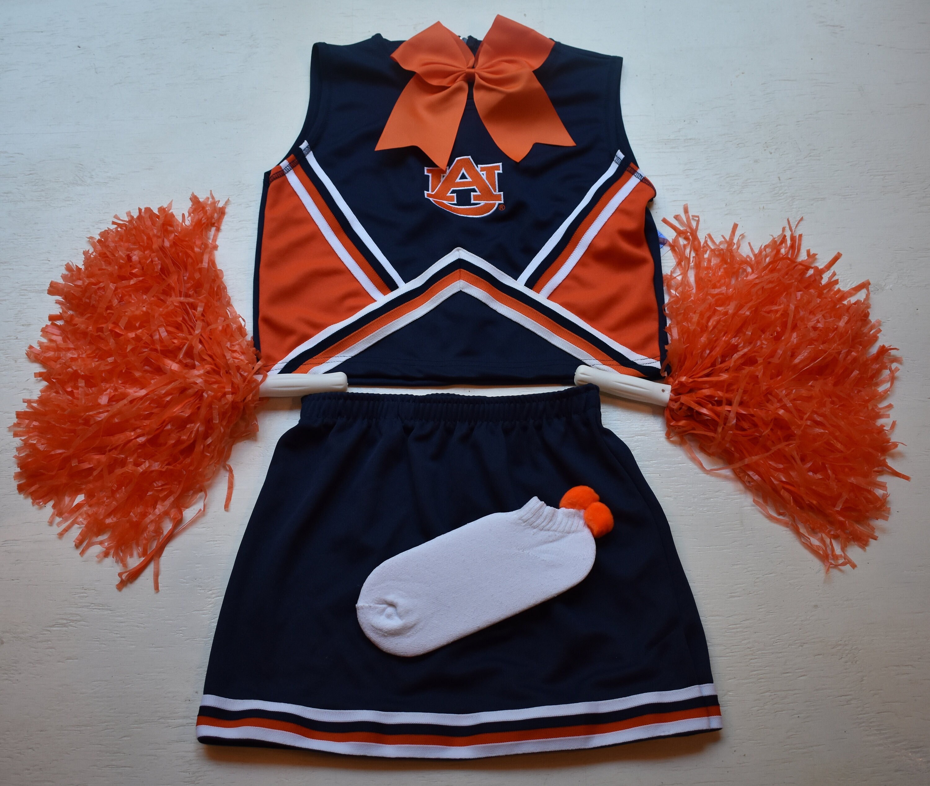 Auburn University Tigers Toddler and Youth 3-Piece Cheerleader Dress Auburn University Tigers Toddler and Youth 3-Piece Cheerleader Dress