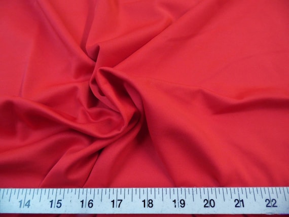 Fluorescent Orange Scuba 4-way stretch Poly Lycra Fabric//Material