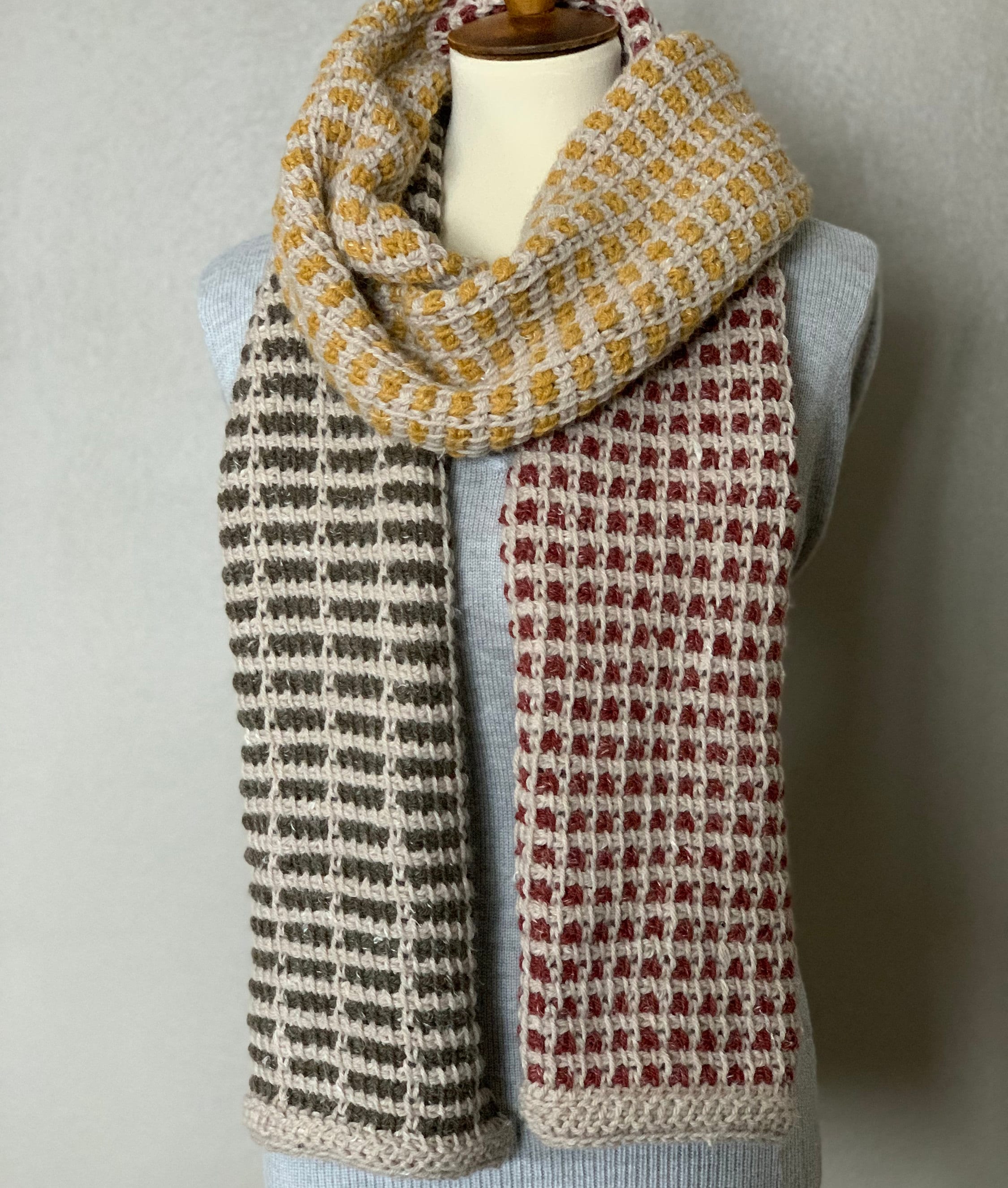 スカーフ HUECLOSET Gradation Stripe Knit Muffler SE352 ニットヘッドスカーフ | ファッション通販サイト NUGU