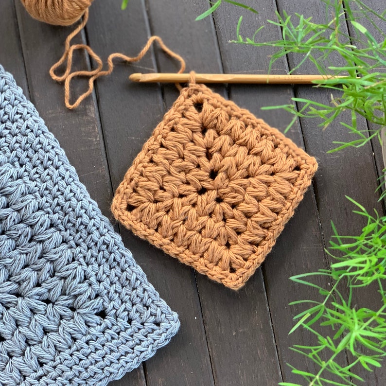 CROCHET PATTERN Puff Cluster Dish Drying Mat Textured Etsy