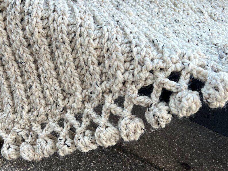 Chunky Ribbed Throw // Crochet PATTERN - Etsy