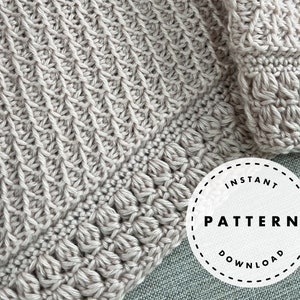 Tunisian Crochet PATTERN // Diamonds & Purls Baby Blanket PATTERN
