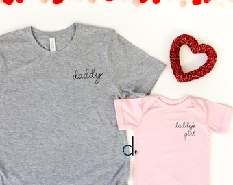 Daddy's Girl Shirt | Daddy script shirt| Unisex T Shirt | Father's Day Shirt| Gift for Father's Day 47B