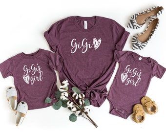 Gigi's Girl Shirt (script)  | Gigi's Boy| Gigi Shirt | | Matching Gigi & Me Shirts | New Gigi gift | Mother's Day | Mother's Day Gift W