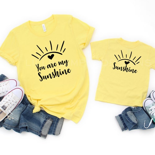 You Are My Sunshine SVG Sun SVG Mommy and Meinfant Toddler - Etsy