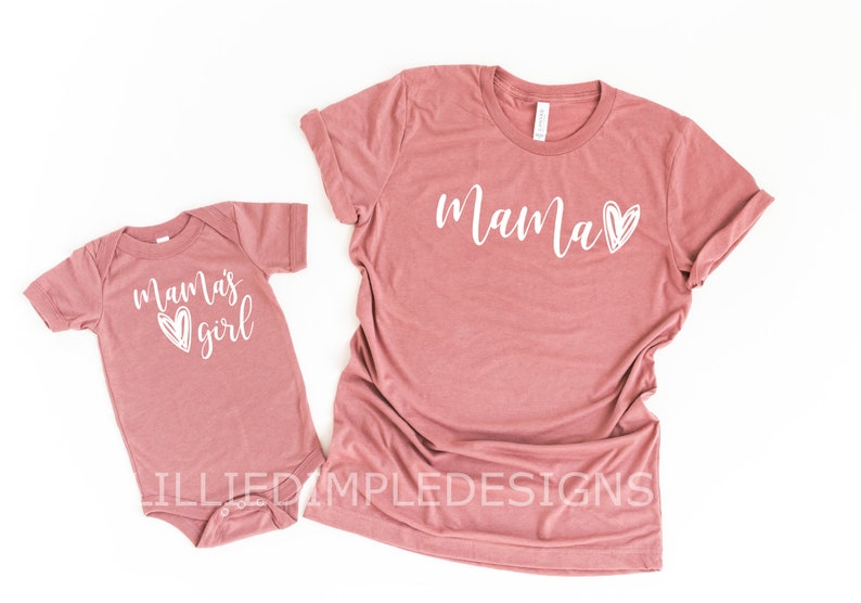 Mama's Girl Shirt (script) | Mama Shirt | Matching Mommy & Me Shirts | New mom gift | Mother's day gift 3W 