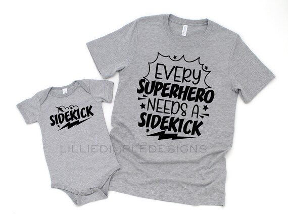 Matching Superhero Shirts Daddy and Me 