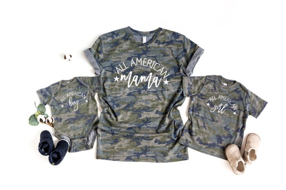 Matching 4th of July Camo Shirts All 