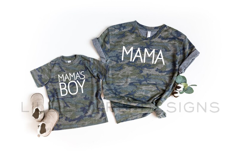 What do you think of Mama & Mama's Boy Matching Shirt Set? We usually see mom and daughter wear matching shirts, why don’t you break this “usually”? Go ahead and get them now. These shirts will be a cute mothers day gift for mom as it is not only fashionable but also shows how proud you are to be her son.