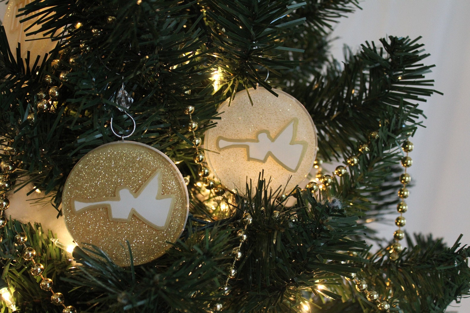 Angel Chrismon Ornament white or Gold Etsy