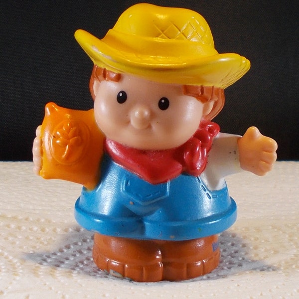 Fisher Price Little People Famer Jed With Feed/seed Bag