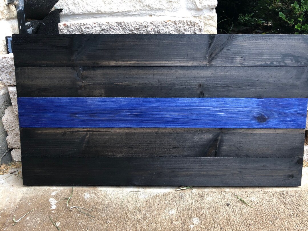 Police Blue Line - Etsy