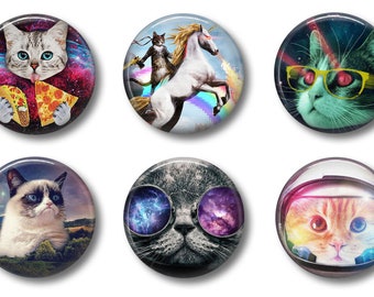 GALAXY CAT MAGNETS | Cute Locker Magnets For Teens | Refrigerator Magnets | Cute Whiteboard Magnets | Office Magnets | Funny Magnets