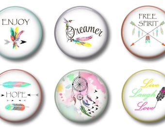 BOHO aimants | Aimants de Locker mignon pour les filles | Aimants pour réfrigérateur | Tableau blanc mignon aimants | Aimants de bureau