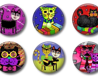 COOL CAT MAGNETS | Cute Locker Magnets For Teens | Refrigerator Magnets | Cute Whiteboard Magnets | Office Magnets