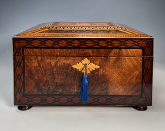 A Stunning Victorian Sewing Box