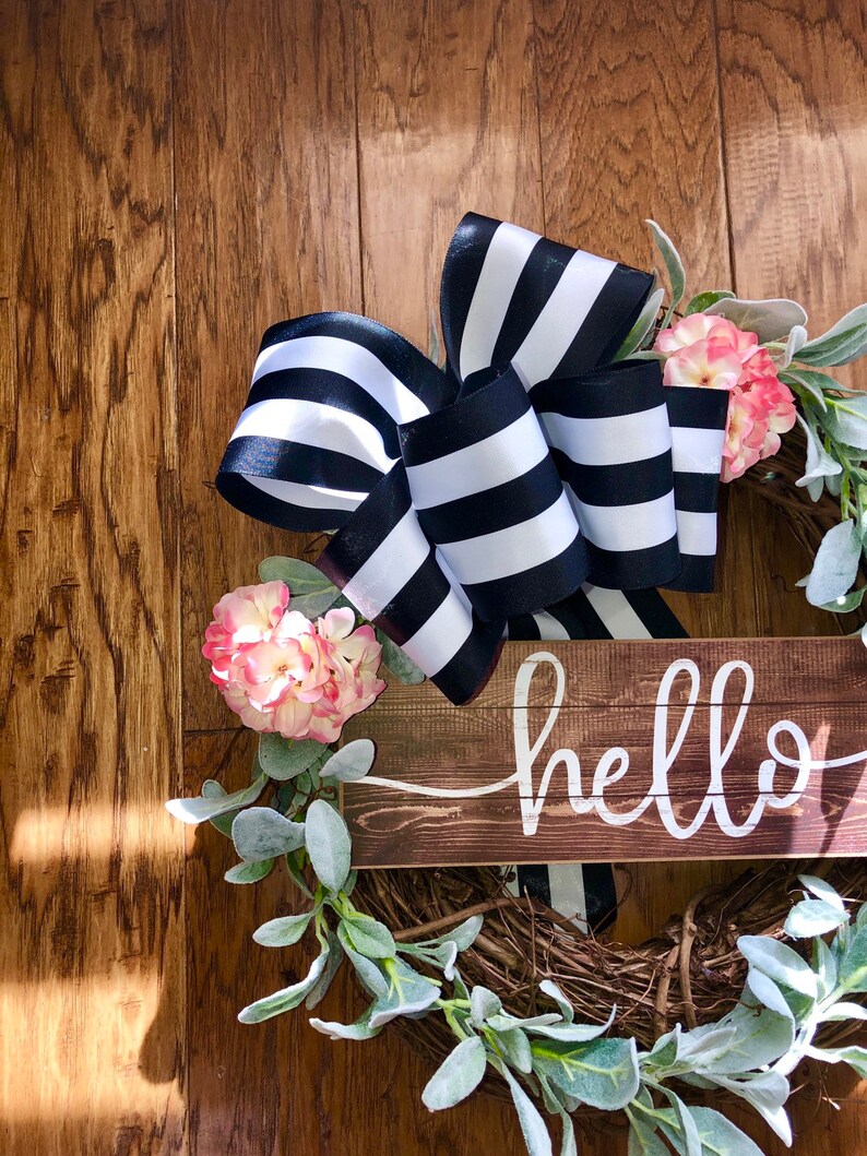 hello Summer Grapevine Wreath Farmhouse Wreath Door Decor Summer Wreath Front Door Wreath Summer Farmhouse Wreath Front Door Wreath