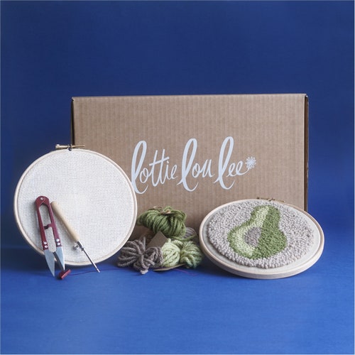 Punch Needle Kit for Beginners Sleepy Moon Etsy UK