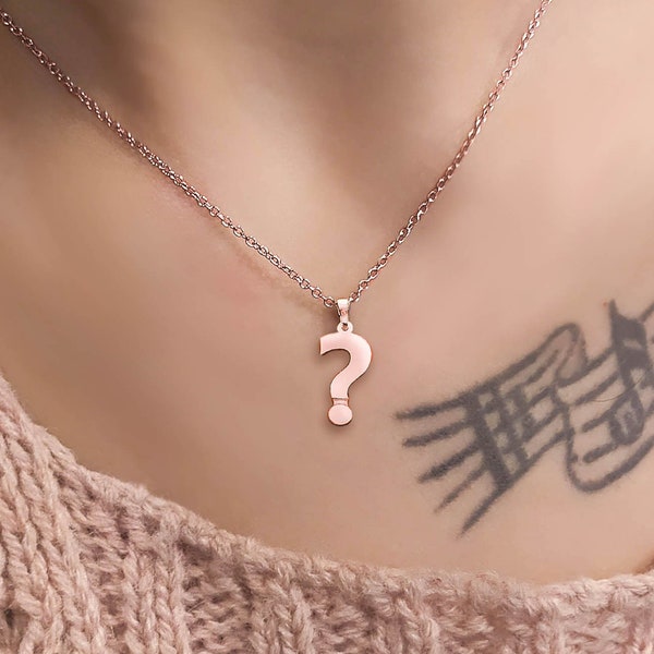 Question Mark Necklace Etsy UK