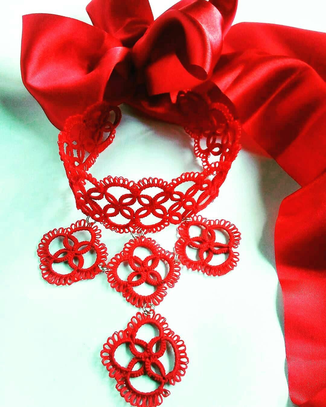 Tatted Ribbon Tatting Lace Silk Ribbon Lady Choker Fashion Necklace Popular - Etsy