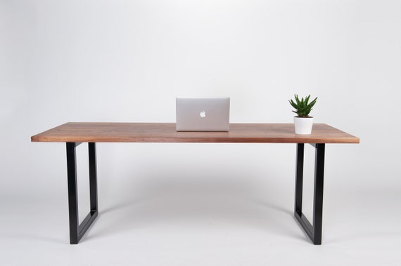 Solid Walnut Desk 2m X 70cm Made In The Uk Etsy