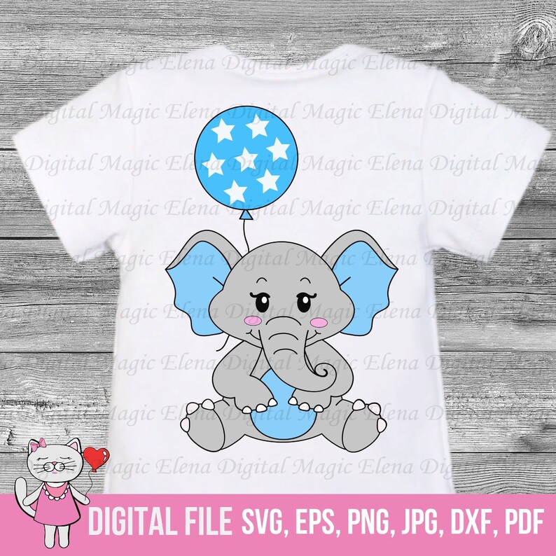 Download Baby Shower Cut File For Girl For Boy Baby Elephant Svg Elephant Party Silhouette With Balloons Dxf Animals Bow Cricut Sublimation Clip Art Art Collectibles