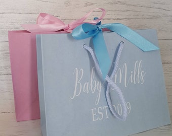 personalised baby shower gift bags