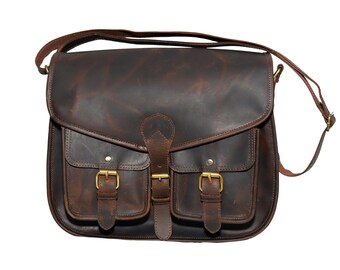 Damen Leder Umhängetasche | Umhängetasche | Umhängetasche | Westerntasche | Vintage Leder Umhängetasche | Braune Ledertasche | Geschenk für Sie