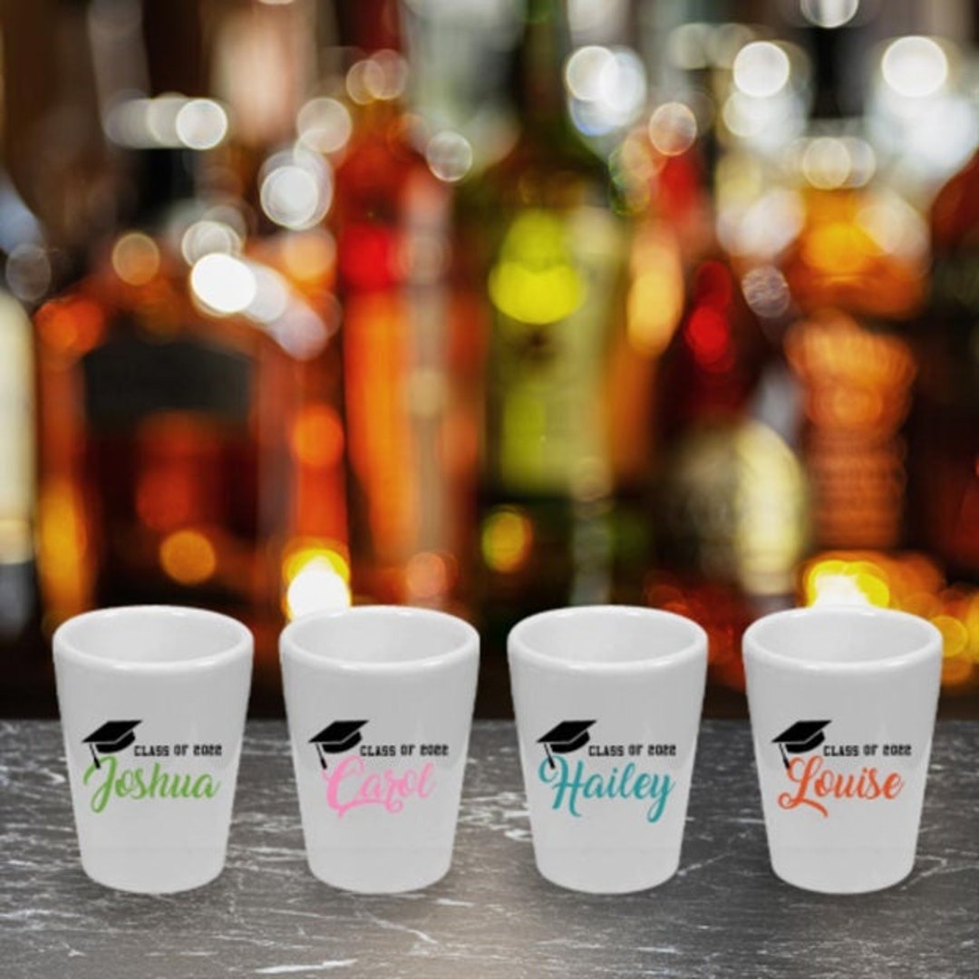 Personalized Graduation Shot Glass Etsy