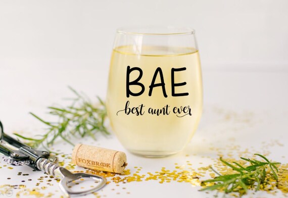 best aunt ever wine glass