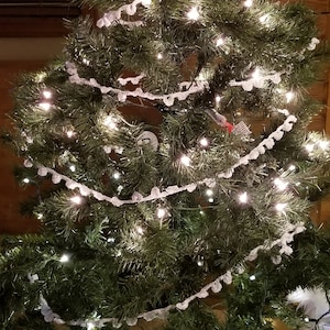Sparkly Handmade Christmas Tree Garland