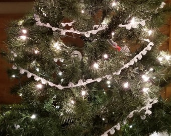 Sparkly Handmade Christmas Tree Garland