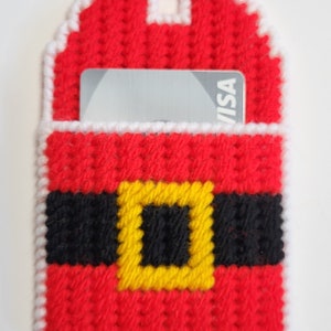 Handmade Gift Card Holder Ornament plastic canvas Made in USA