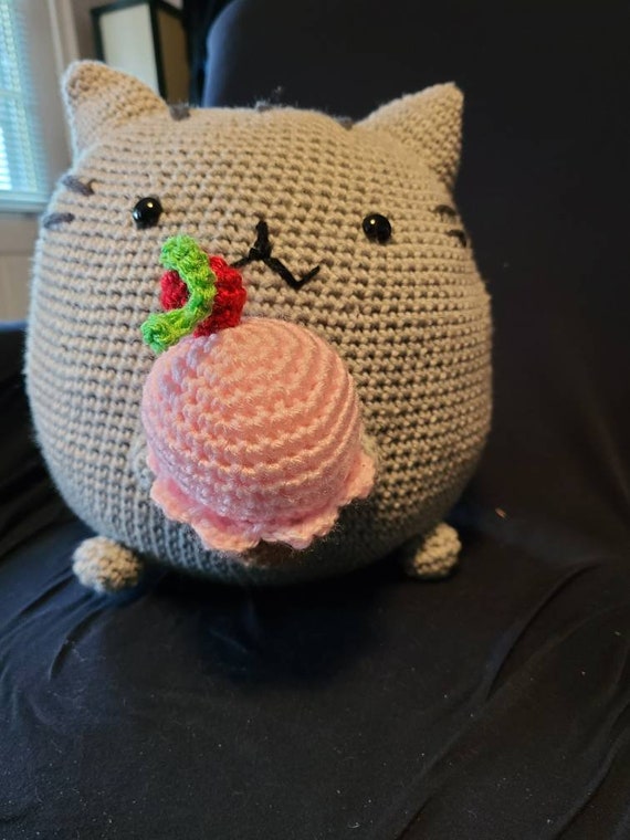 Cute Large Pusheen With Ice Cream Etsy
