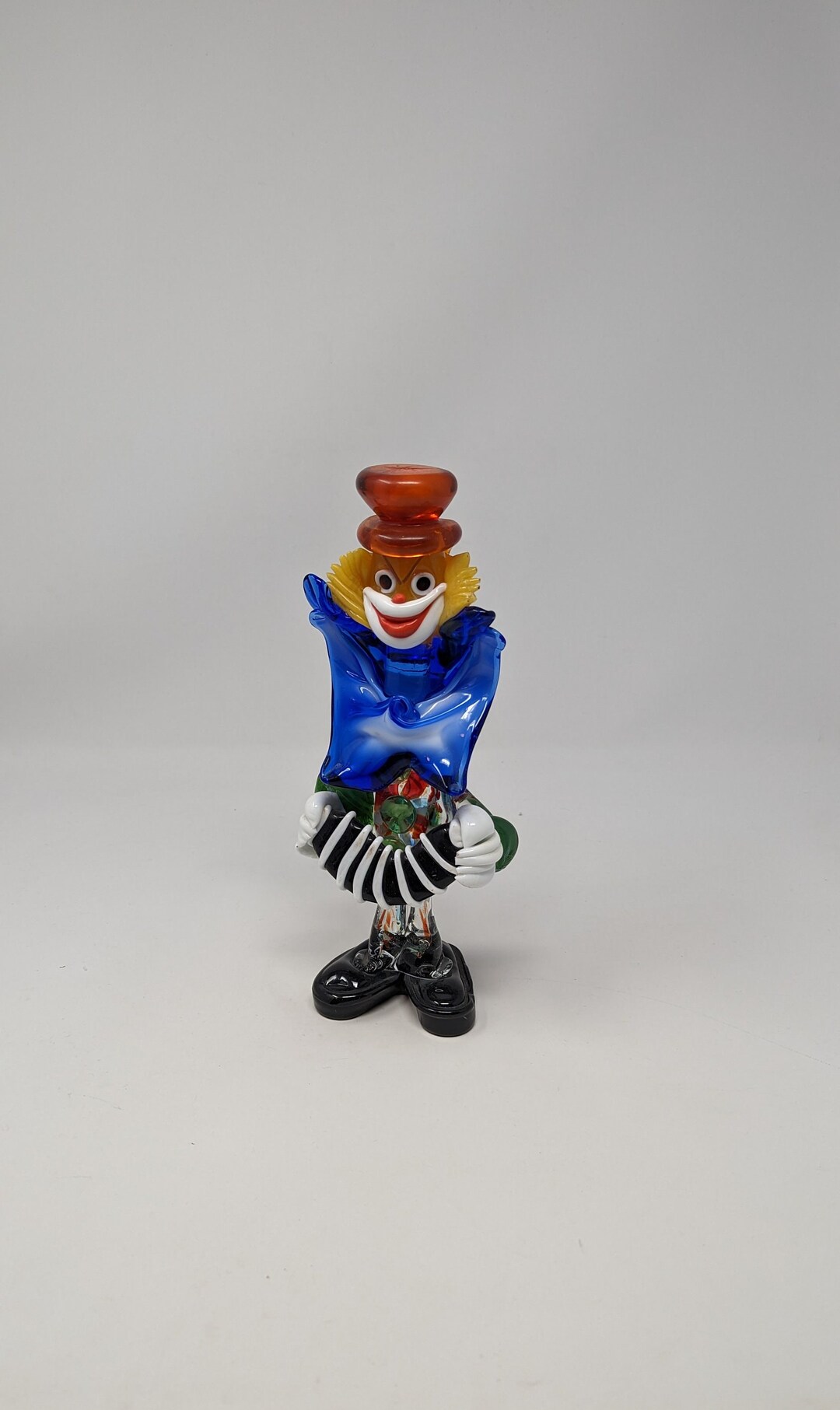 Vintage Murano 10 Art Glass Clown Figurine Etsy