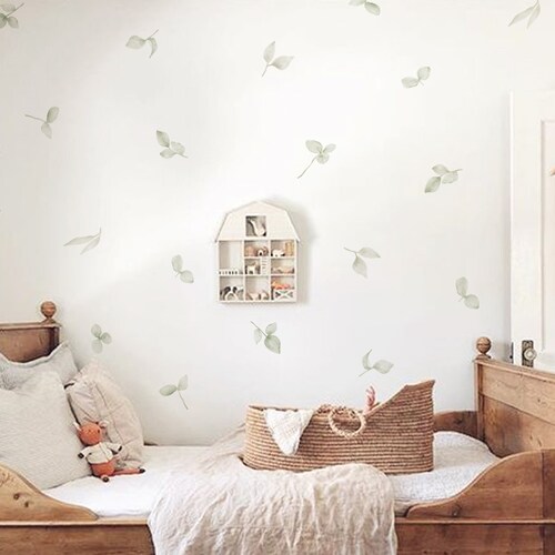 Falling Leaves Fabric Wall Stickers Removable & Reusable Etsy
