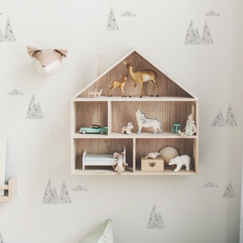 Woodland Theme Fabric Wall Stickers Removable & Reusable Etsy