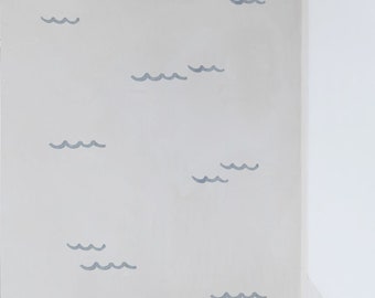 Mini Waves Fabric Wall Stickers. Removable & Reusable. Matías Acosta Collection.