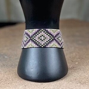 Handmade Plumeria Princess Beaded Loom Bracelet