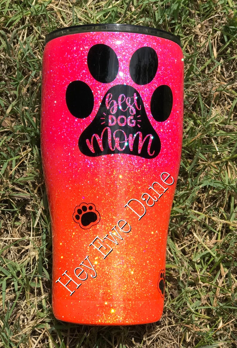 Perfect for any dog lover Best Dog Mom tumbler