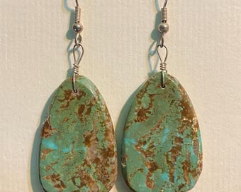 Turquoise Teardrop Earrings – Southwestern  Jewelry, Native American jewelry