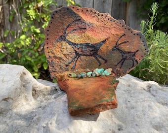 Anasazi, Ancient Puebloans, Rock Art, Petroglyphs, Pictographs, Southwest Sandstone Art Sculpture
