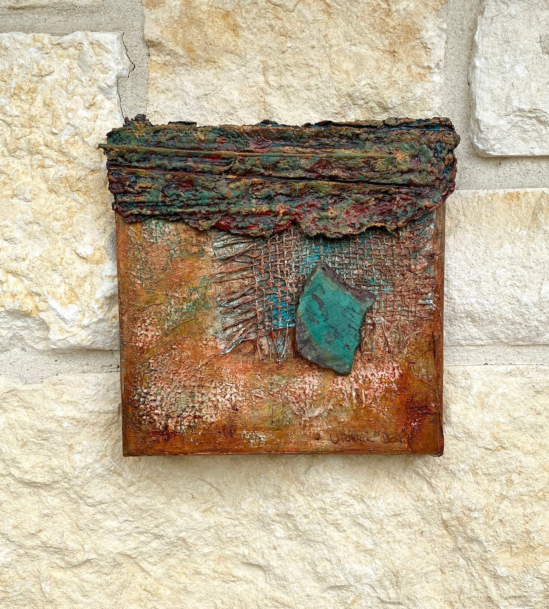 ミクストメディア抽象絵画 - Etsy 日本