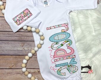 baby gown with name