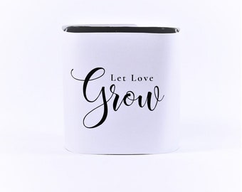 Let Love Grow Wedding Succulent Wrapper - White; Packs of 10, 20, 30, 40, 50