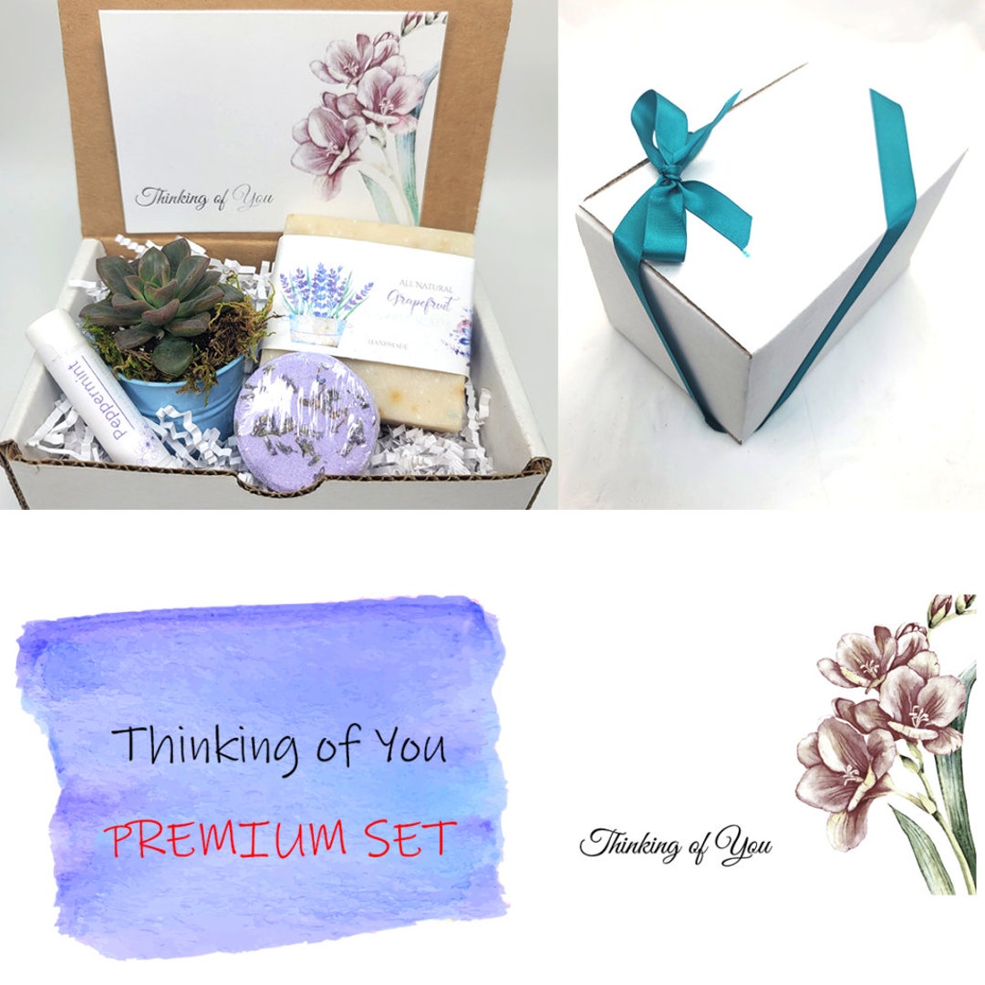 Thinking of You Deluxegift Box Candle Care Package, Gift Box, Self Care ...