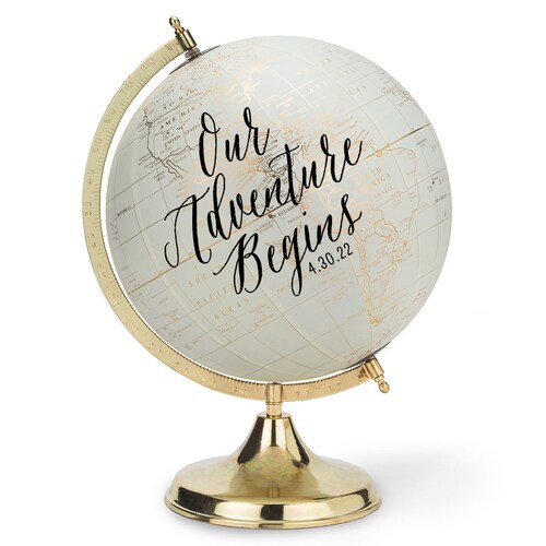 Large 12 Globe Guest Book Wedding Globe Guestbook Etsy